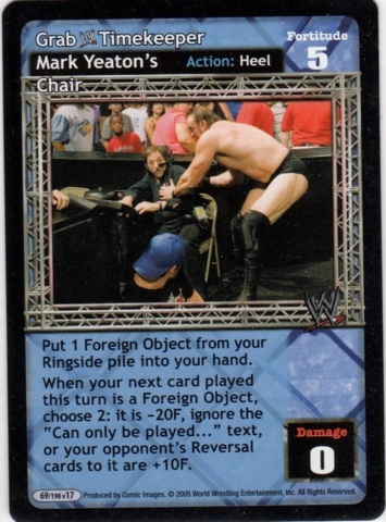 Grab WWE Timekeeper Mark Yeatons Chair